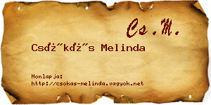 Csókás Melinda névjegykártya